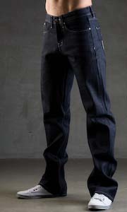 Mens Straight Leg Virgin Raw